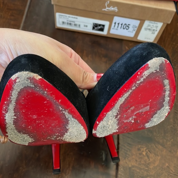 Christian Louboutin Argotik 100 Suede Pumps Size 38/8 - Picture 9 of 9